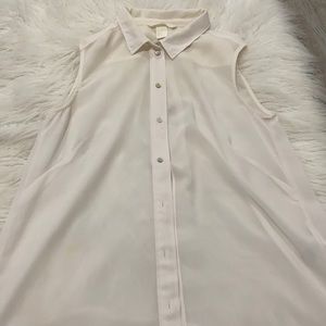 Sheer cream off shoulder top teens